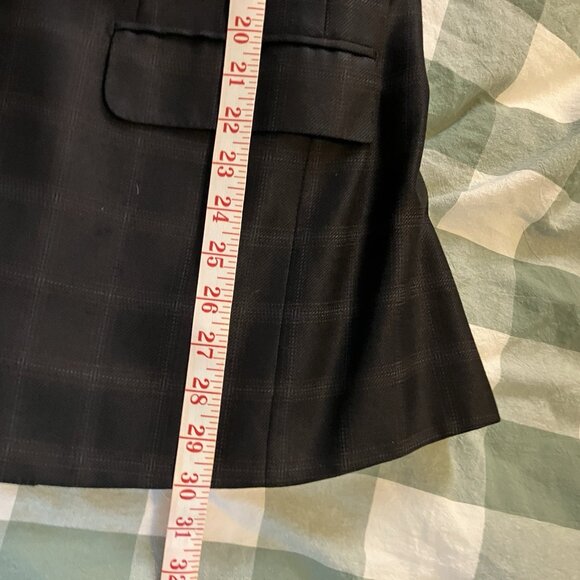 Brioni Harry Rosen Black Plaid Check Sports Coat Blazer Wool Mens 40 R Flawed - Picture 11 of 14